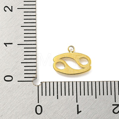 Real 18K Gold Plated Vacuum Plating 304 Stainless Steel Pendants STAS-L278-002G-04-1