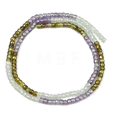 Cubic Zirconia Beads Strands ZIRC-P125-2x3mm-21-1