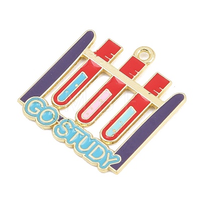 Back to School Alloy Enamel Pendants FIND-E054-02P-1