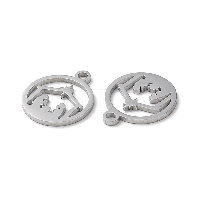 304 Stainless Steel Charms STAS-Q303-08P-1