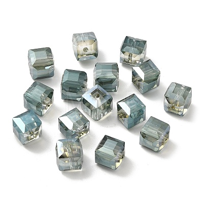 Electorplated Glass Beads EGLA-E006-2M-1