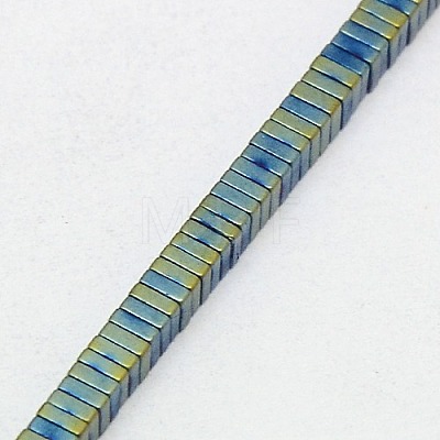 Electroplate Non-magnetic Synthetic Hematite Heishi Beads Strands G-J171B-3x3mm-04-1