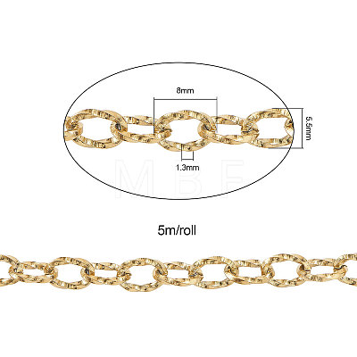 PVD Vacuum Plating 304 Stainless Steel Cable Chains CHS-CJ0001-10G-1