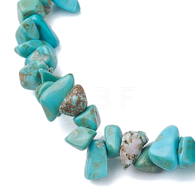 Dyed Natural Howlite Beads Kids Bracelets BJEW-JB10611-07-1