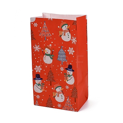 Christmas Printed Rectangle Paper Packing Bags CARB-D016-01A-1
