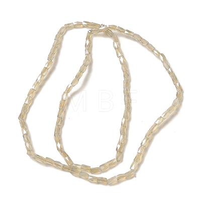 Electroplate Glass Beads Strands GLAA-P068-PL01-1