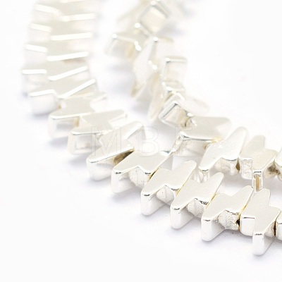Electroplate Non-magnetic Synthetic Hematite Beads Strands G-L485-19-S-1