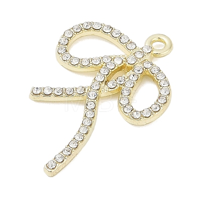 Alloy Rhinestone Pendants PALLOY-R151-51G-1