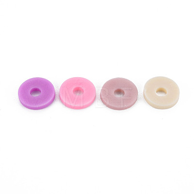 4 Colors Handmade Polymer Clay Beads CLAY-N011-032-27-1