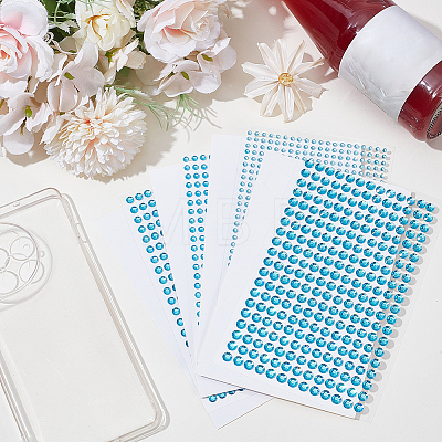 4 Sheets 4 Styles Acrylic Imitation Pearl Stickers Paper Sheets for Craft DIY-SP0002-64E-1