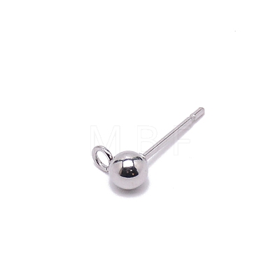 304 Stainless Steel Ball Stud Earring Post FIND-SZC0006-01C-P-1