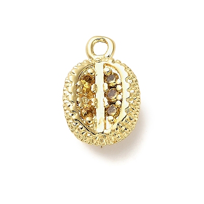 Brass Micro Pave Cubic Zirconia Pendants KK-L229-001G-01-1