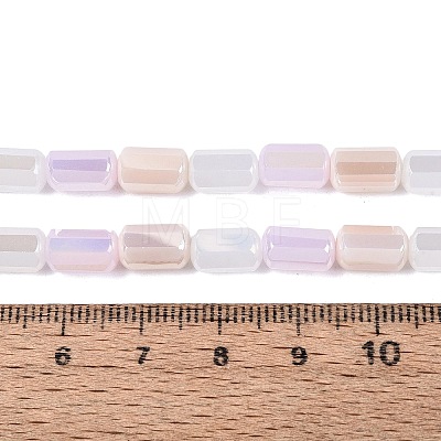 Electroplate Opaque Glass Beads Strands EGLA-N022-11A-B01-1