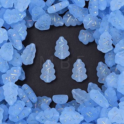 Frosted Transparent Acrylic Beads X1-OACR-P029-04B-04-1