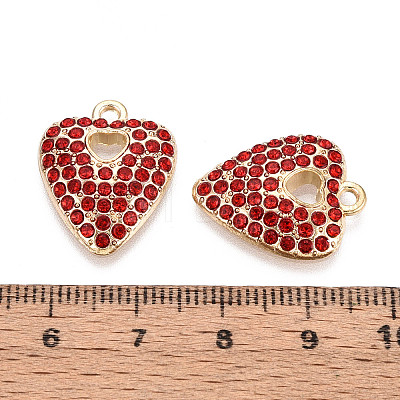 Alloy Rhinestone Pendants FIND-N008-12KCG-02-1