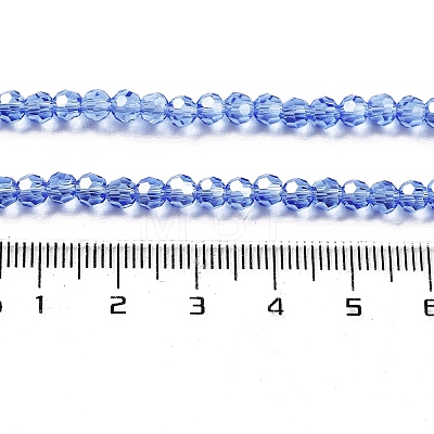 Electroplate Transparent Glass Beads Strands EGLA-A035-T4mm-A14-1