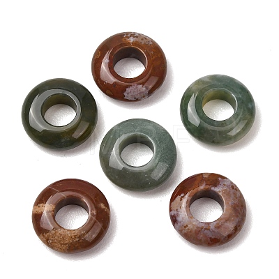 Natural Indian Agate European Beads G-C134-01I-1