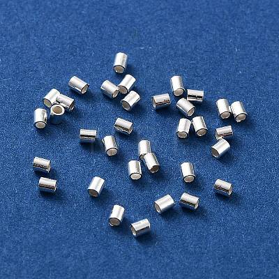 925 Sterling Silver Spacer Tube Beads STER-Z006-01B-S-1