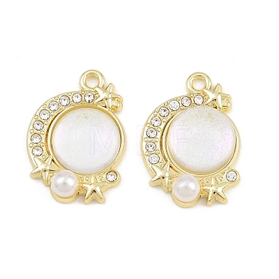 Alloy Crystal Rhinestone Pendants AL-CBA8C77-01G-G-1