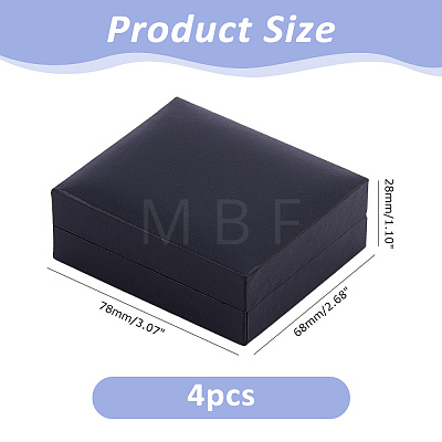 Plastic Cufflink Packing Boxes CON-WH0086-252-1