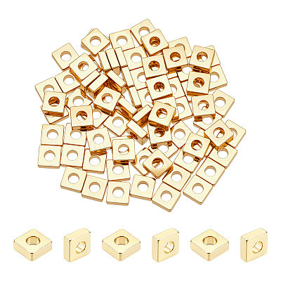 80Pcs Brass Spacer Beads KK-UN0005-10-1