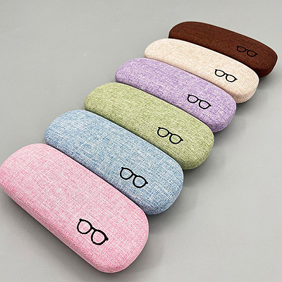 1Pc Oval Polyester Eyeglass Cases AJEW-CN0007-32C-1