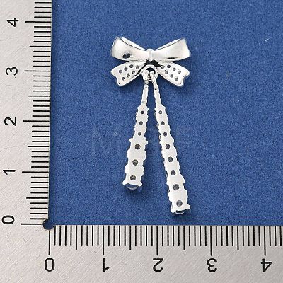 Rack Plating Brass Micro Pave Cubic Zirconia Pendants KK-F876-28S-1