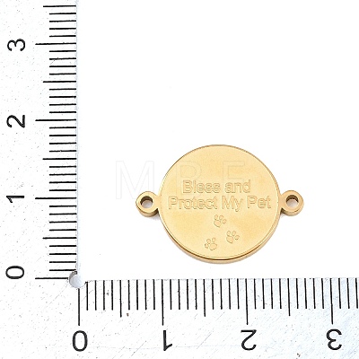 Religion 304 Stainless Steel Connector Charms STAS-I368-03G-02-1