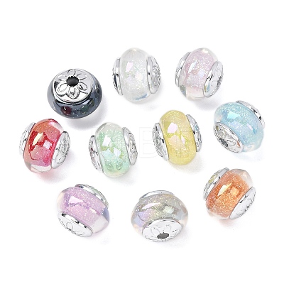 Opaque Luminous Resin & CCB Plastic Beads RESI-G119-14C-1