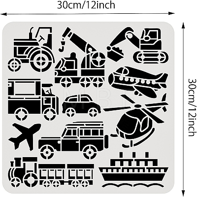 Plastic Reusable Drawing Painting Stencils Templates DIY-WH0172-936-1