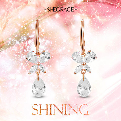 SHEGRACE Brass Dangle Earrings JE805A-1