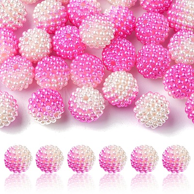 Imitation Pearl Acrylic Beads OACR-FS0001-32F-1