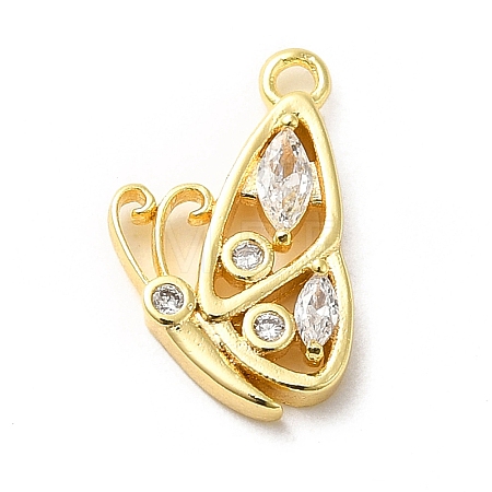 Brass Micro Pave Cubic Zirconia Pendants LS-ZIRC-P113-02G-1