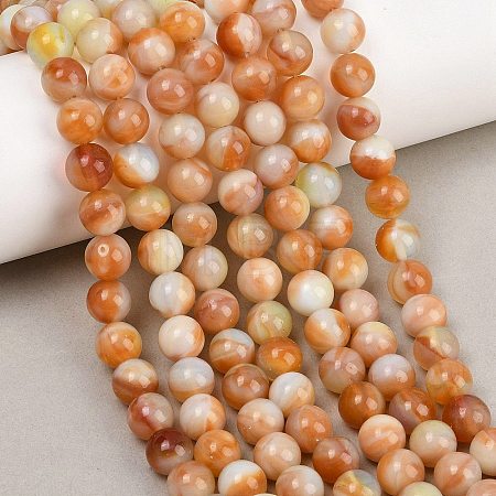 Handmade Lampwork Beads Strand LAMP-B056-8mm-12-1