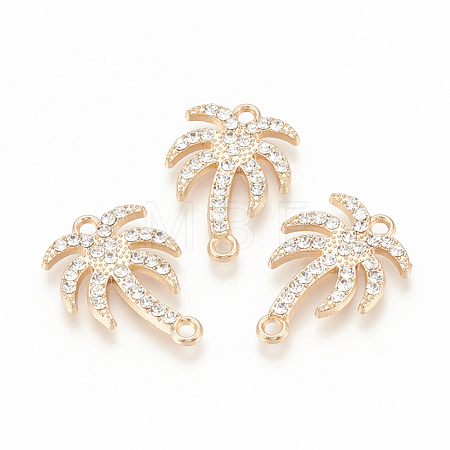 Alloy Rhinestone Links connectors ALRI-Q235-004G-1