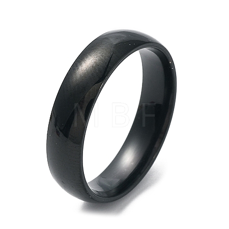 Ion Plating(IP) 304 Stainless Steel Flat Plain Band Rings STAS-I160-B-B-1