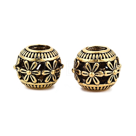 Tibetan Style Alloy European Beads FIND-Q121-19AG-1