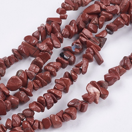 Natural Red Jasper Bead Strands X-G-R192-20-1