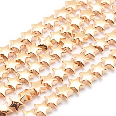 Electroplate Non-magnetic Synthetic Hematite Beads Strands G-L485-14-LG-1