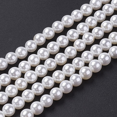 Shell Pearl Bead Strands X-BSHE-P023-3mm-1