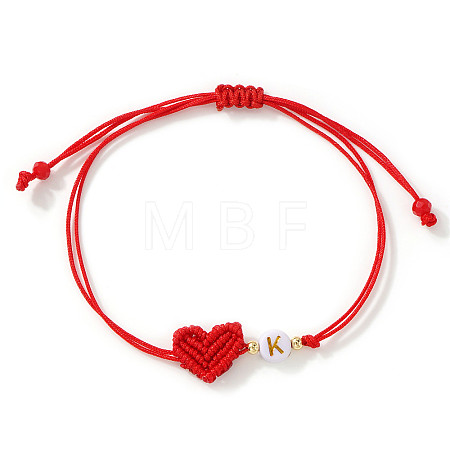 Brass & Resin Beads Braided Bead Bracelets BH1312-11-1