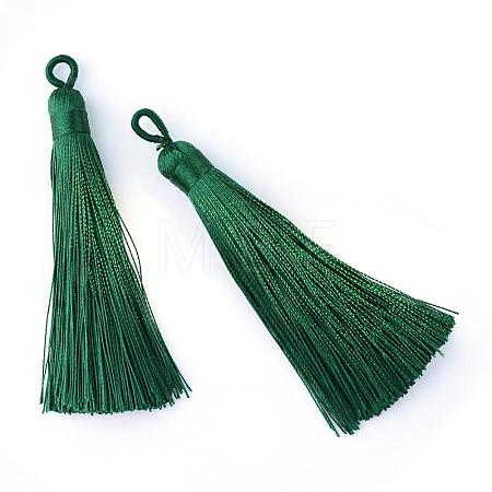 Polyester Tassel Big Pendants Decoration AJEW-S059-01-1
