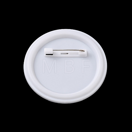 Round Plastic Brooch Base Settings KY-D025-02B-1