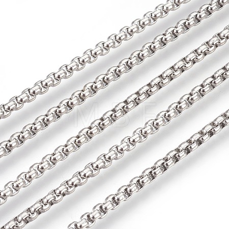 Tarnish Resistant 304 Stainless Steel Box Chains CHS-L017-07B-1