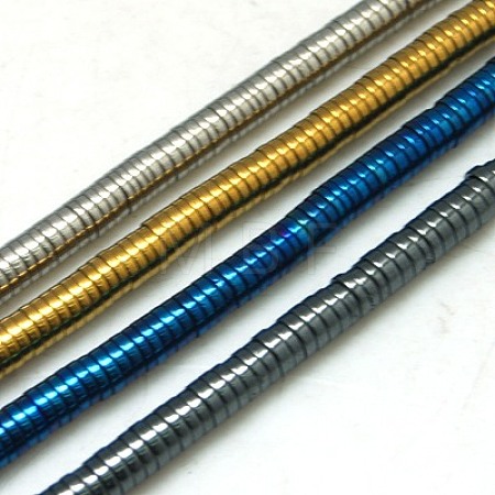 Non-magnetic Synthetic Hematite Beads Strands G-K011-4x1mm-M-1