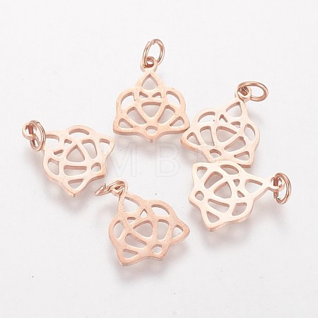 304 Stainless Steel Pendants STAS-Q201-T458R-1
