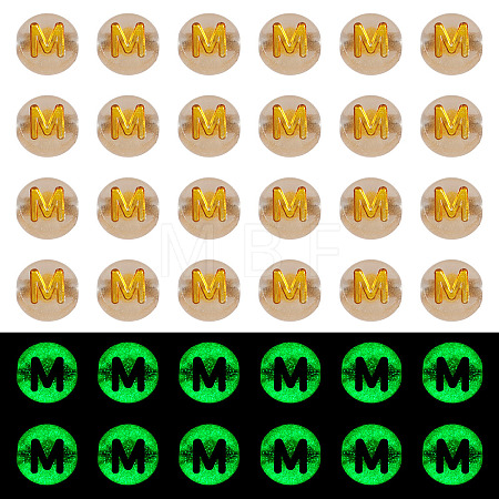 50G Luminous Transparent Acrylic Beads OACR-TAD0001-01M-1
