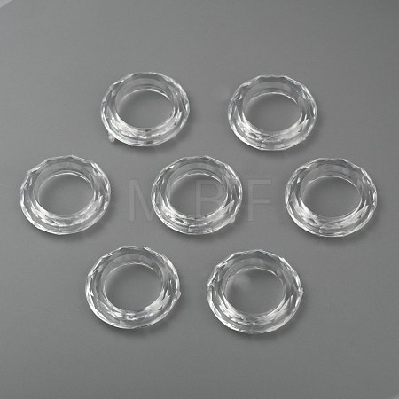 Transparent Acrylic Beads X-PL671Y-1-1