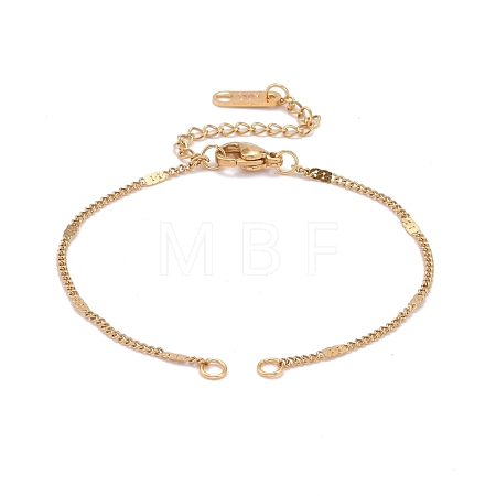 304 Stainless Steel Figaro Chain Bracelet Makings AJEW-JB00967-1