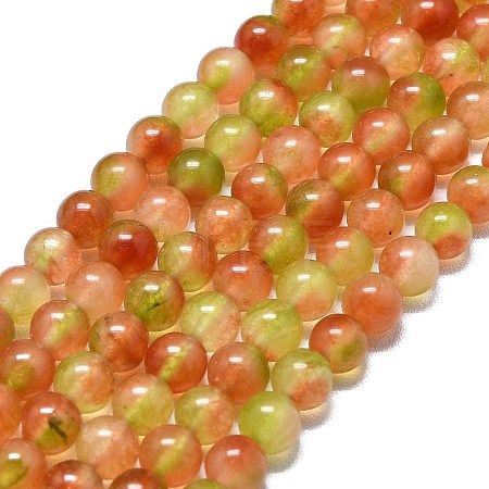 Natural Malaysia Jade Beads Strands G-L645-C01-6mm-25-1
